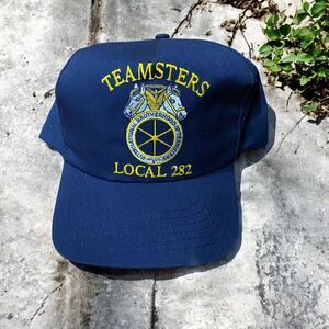 Barker Specialty Vintage Union Made Teamsters Local 282 Navy Hat Men's One Size